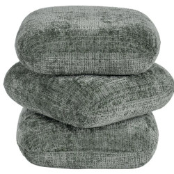 Pouf carré en tissu vert pivotant 360° FLOW Casita