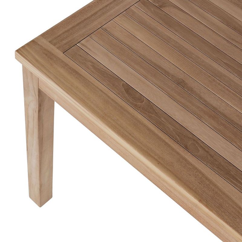 teck table carrée teck 80cm 2 chaises GARDEN