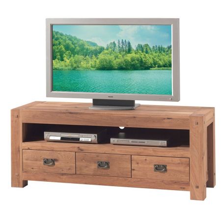 Meuble TV chêne massif 150cm Lodge Casita LODTV2