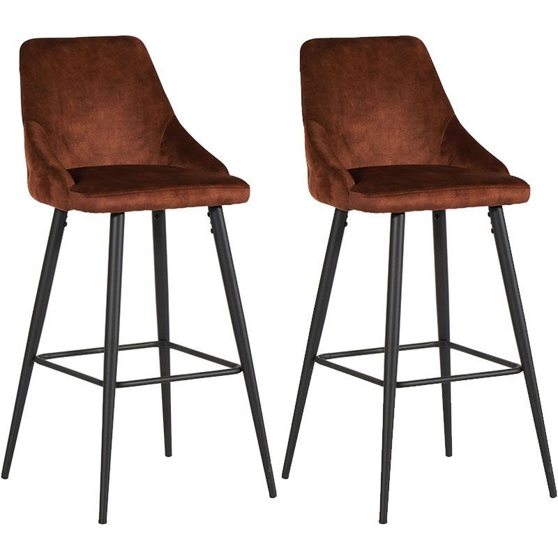 Lot 2 chaises de bar velours CASITA CHABARLOU3HAV