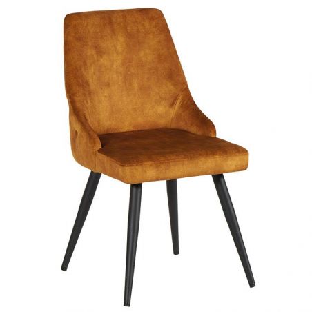 Lot 2 chaises contemporaine Malmo  CASITA CHACAS2OCR ocre