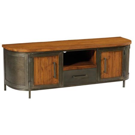 Meuble TV teck et fer 167cm Hepley Casita HELTV160