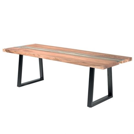 Table suar et métal 240cm Zetta Casita ZETA 240