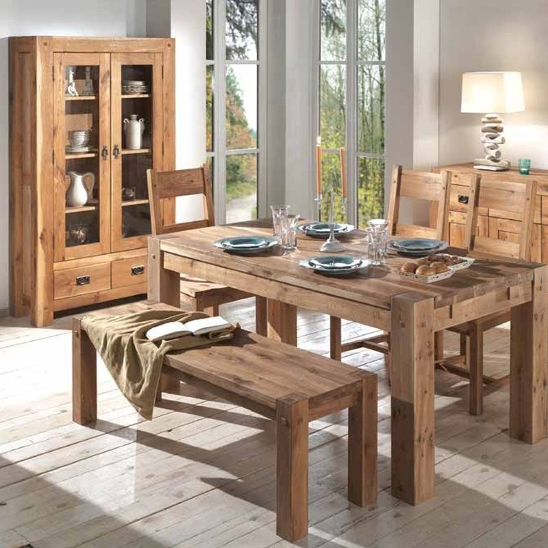 Banc campgne bois 123cm Lodge Casita LODBAN123