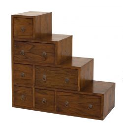 Meuble ethnique bois Mindi 77cm Macabane EDEN