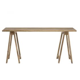 Console tréteaux bois 160cm Macabane IRENE