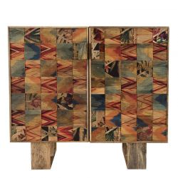Buffet bois ethnique 81cm Macabane IRENE Kuta