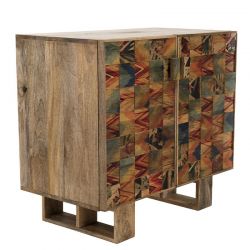 Buffet bois exotique 81cm Macabane IRENE Kuta