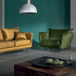 Fauteuil design velours 109cm Casita HASTING HASF1MONKAK