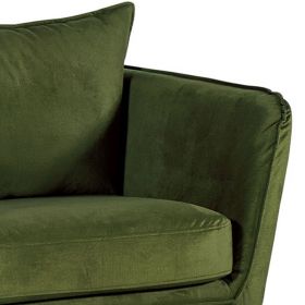 Fauteuil vert velours 109cm Casita HASTING HASF1MONKAK