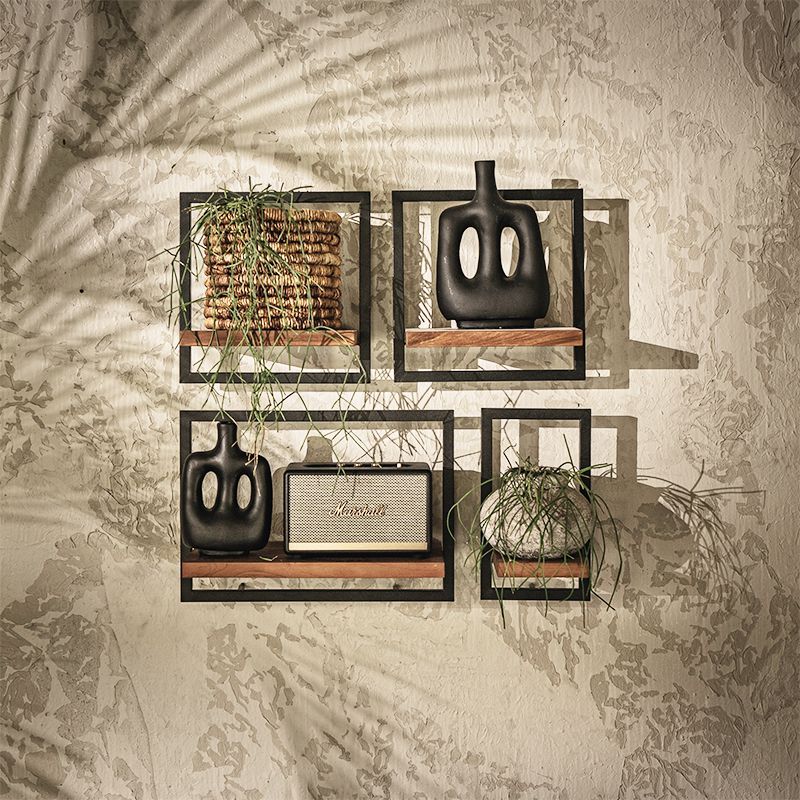 étagère suspendue bois et métal Shelfmate 75cm