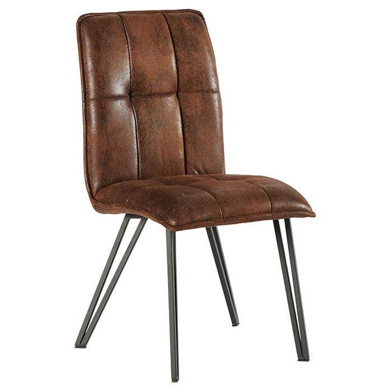 Lot 4 chaises microfibres marron confort Casita CHAVENMICHAV