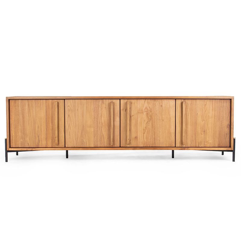 Grand Meuble TV bois massif et métal OUTLINE Dbodhi