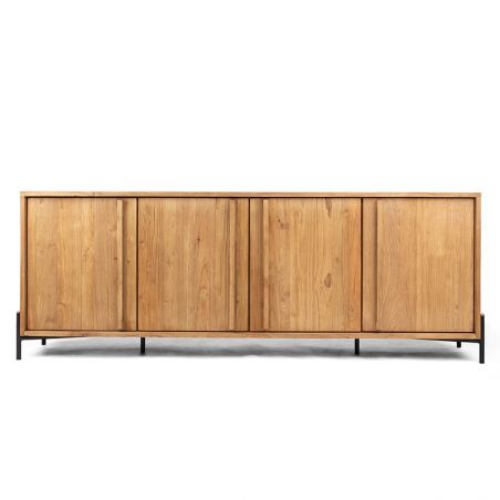 Buffet bas teck massif et métal d-bodhi OUTLINE 194cm