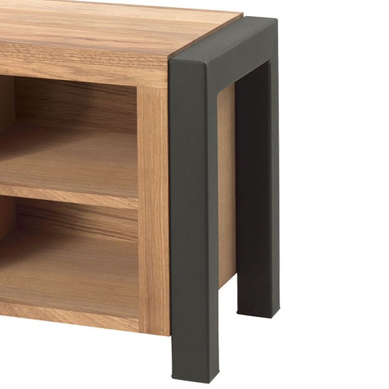 Lot de 2 chevets lit chêne et métal 45cm Catane Casita CATACHE