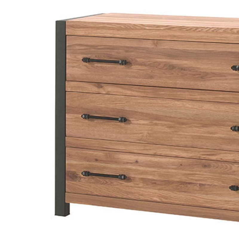 Commode chêne massif et métal 110cm Catane Casita CATACOM 3