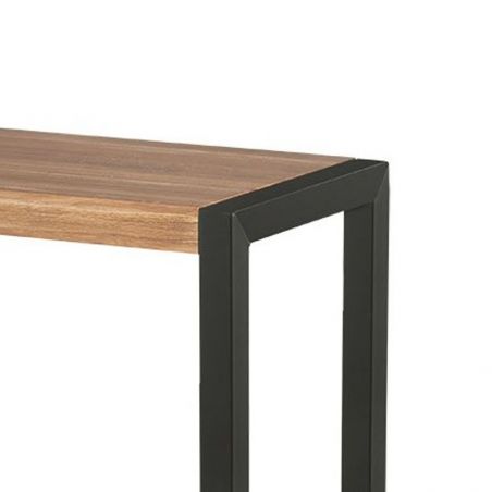 table haute chêne et métal 120cm Catane Casita CATATAMD 120