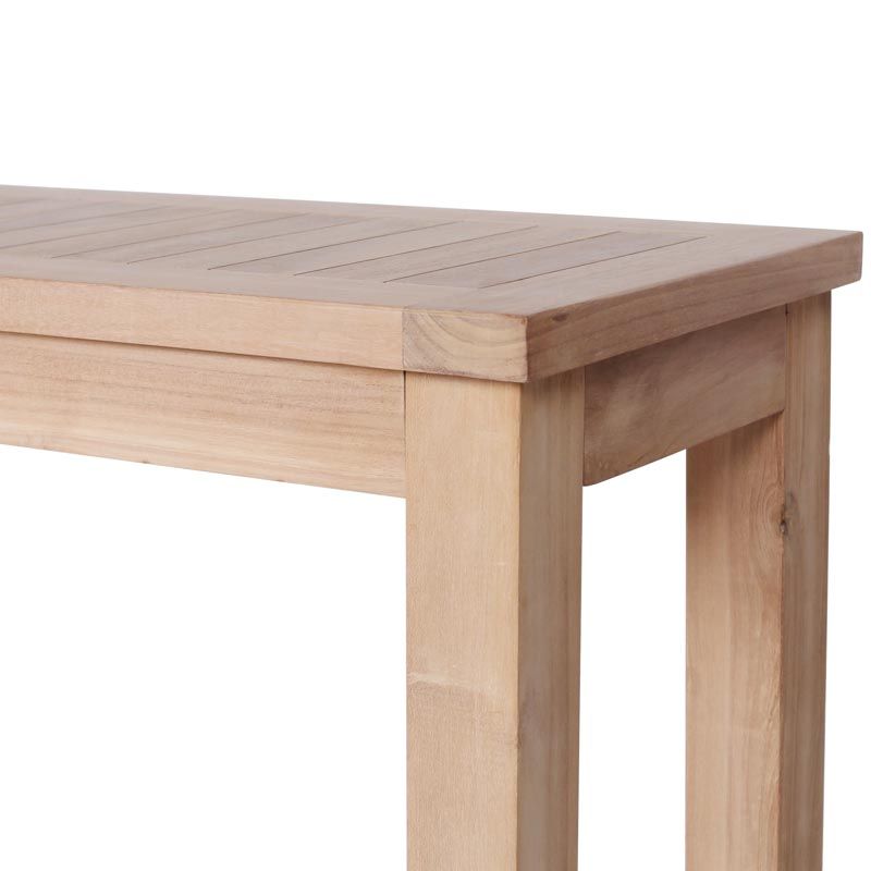 Banc en teck massif extérieur 130cm GARDEN