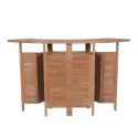 Bar extérieur teck massif pliant 180cm GARDEN