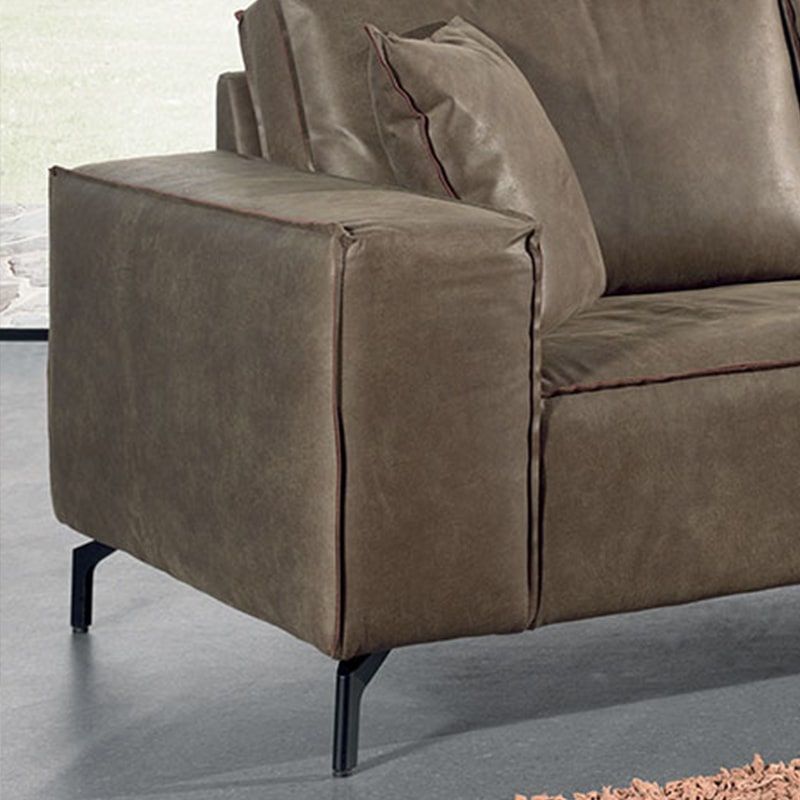 Canapé cuir kaki Pueblo Casita PUEBF3BULKAK