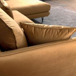 Canapé d'angle  moutarde 286cm Hasting Casita HASDMONOCR32RG retour gauche