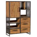 Enfilade teck industrielle 98 cm Casita ATHENA