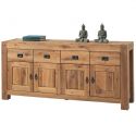 Buffet 4 portes chêne massif 193cm Lodge Casita