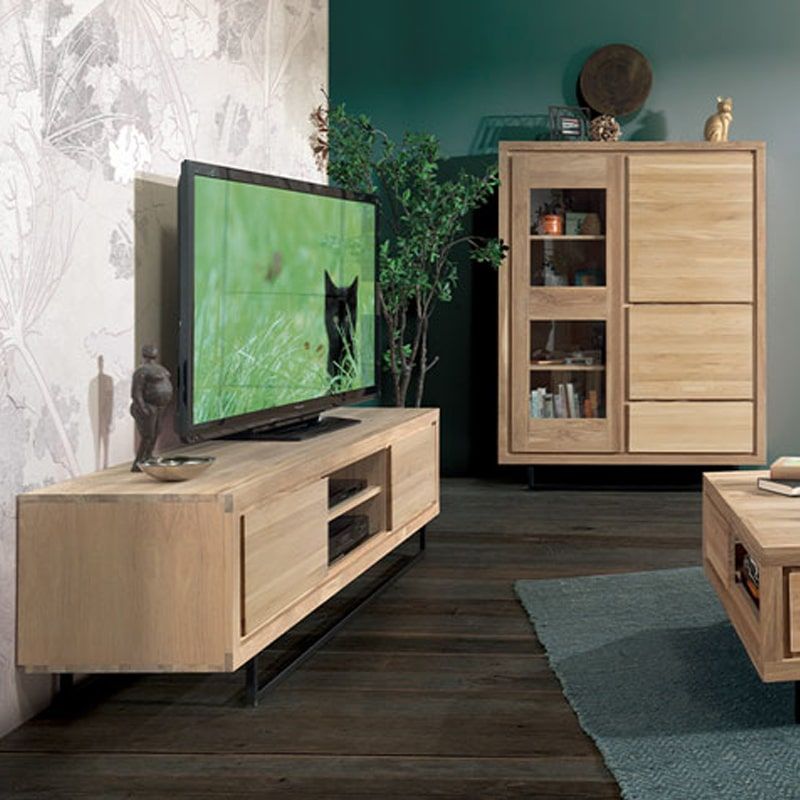 Meuble TV chêne  contemporain 170cm Ripley Casita RIPTV 170