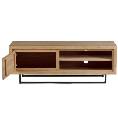Meuble TV chêne clair métal 140cm Ripley Casita RIPTV 140
