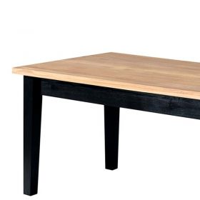Table bois clair et pieds noirs 150cm Ashton Casita ASHTA 150