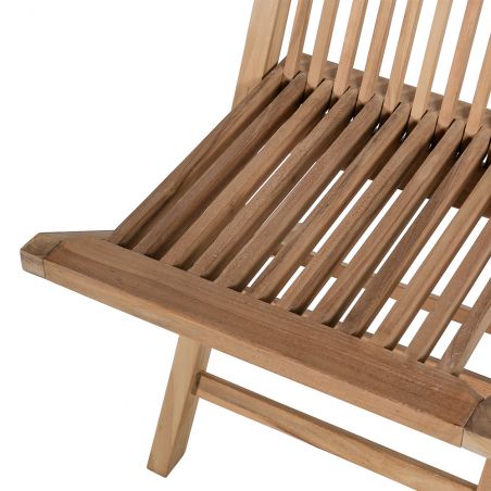 Salon de jardin teck massif rectangulaire 180/240cm 4 personnes GARDEN