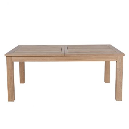 Salon de jardin teck massif rectangulaire 180/240cm 4 personnes GARDEN