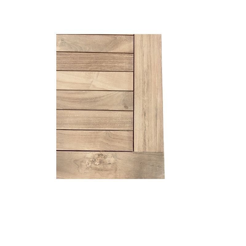 Table jardin rectangulaire teck massif extensible 120cm