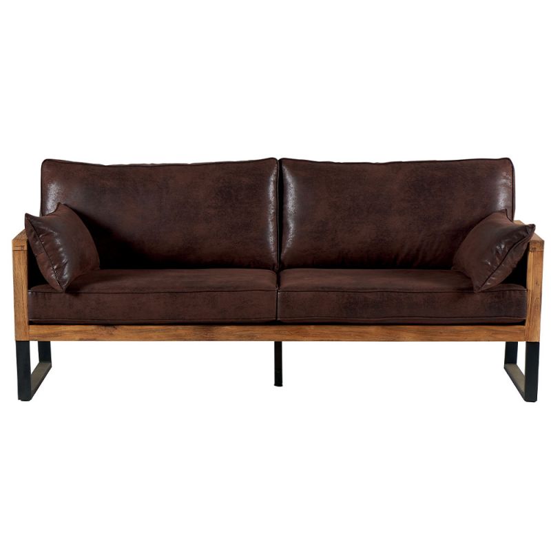 Canapé teck marron Dunmore Casita DUNCOUF3GOBHAV