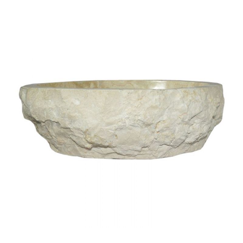Vasque marbre beige BAIN 40 à 59 cm