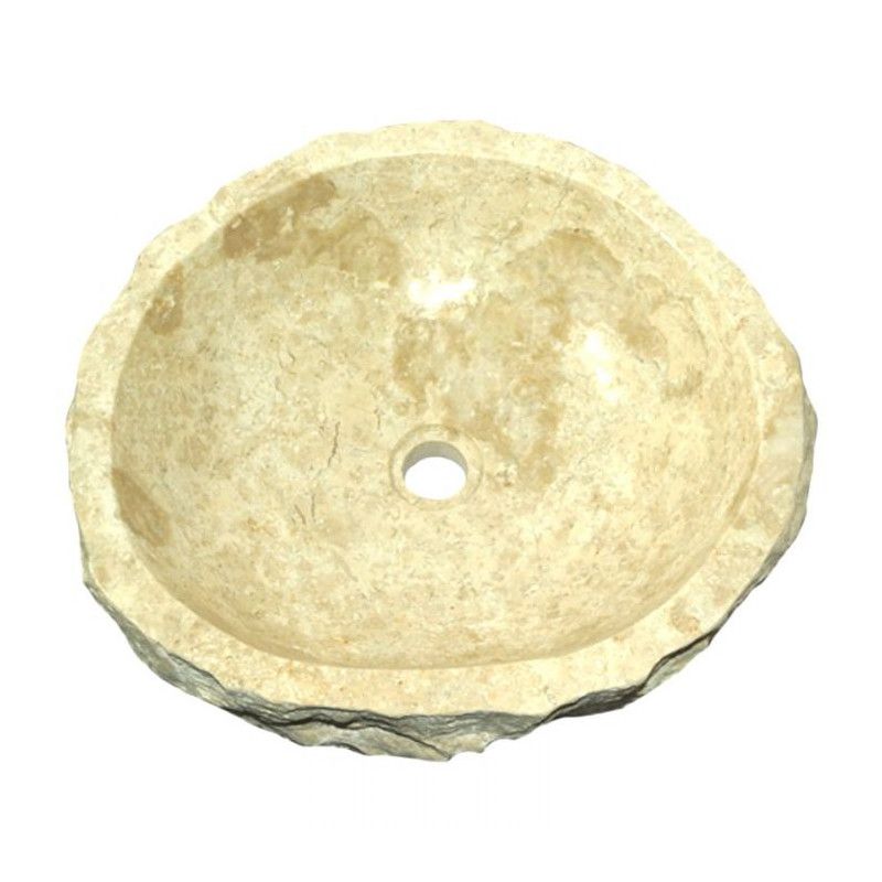 Vasque marbre beige BAIN 40 à 59 cm
