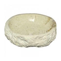 Vasque marbre beige BAIN 40 à 59 cm