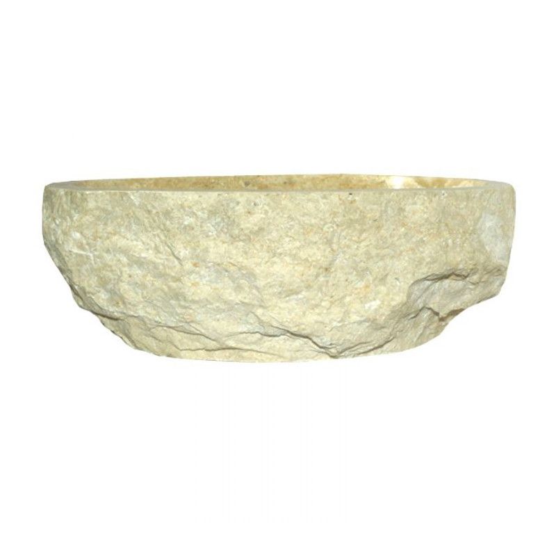 Vasque marbre beige BAIN 40 à 59 cm