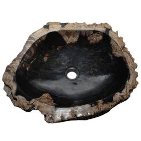 Vasque à poser pierre bois fossilisé BAIN 40 à 59 cm