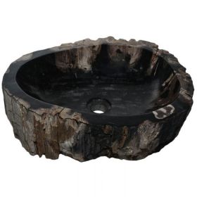 Vasque à poser pierre bois fossilisé BAIN 40 à 59 cm