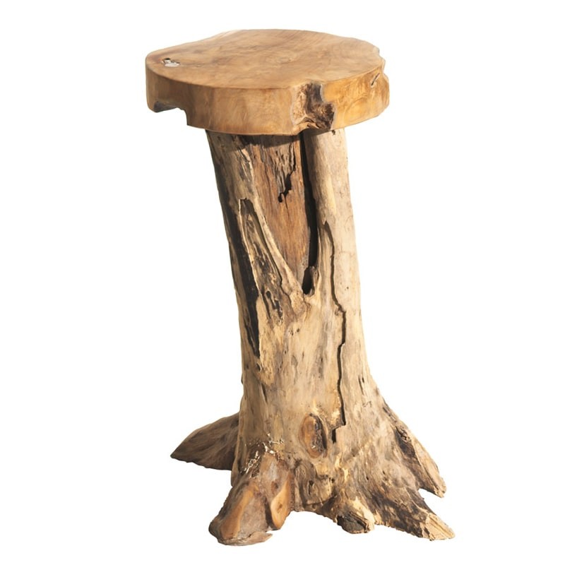 Tabouret de bar racine de teck 40cm Farmer Casita FARTABOUHT