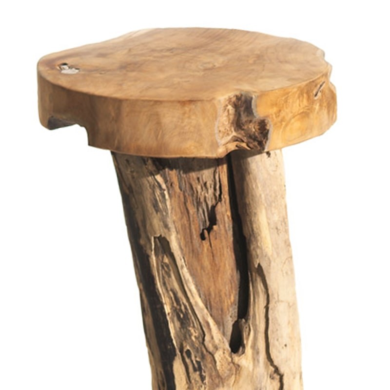 Tabouret haut racine de teck 40cm Farmer Casita FARTABOUHT