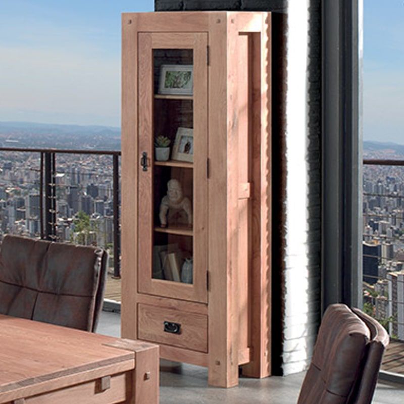 Vitrine chêne massif 59cm Lodge Casita LODVIT1