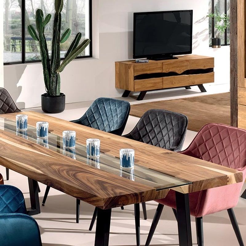Table rivière suar et métal 190cm Zetta Casita ZETA 190