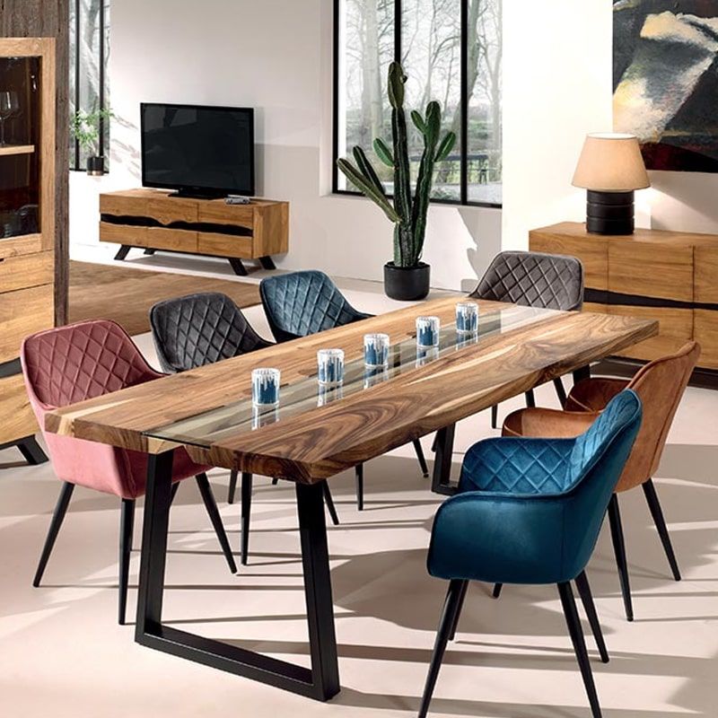Table rivière suar et métal 190cm Zetta Casita ZETA 190