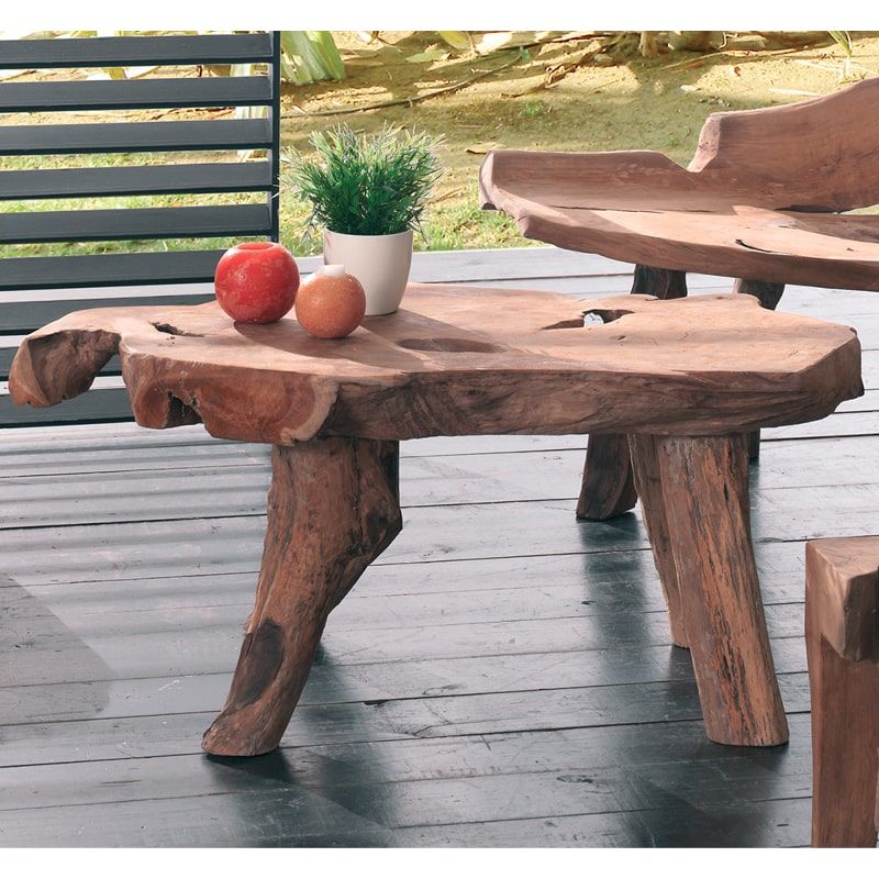 Table basse racine de teck 90cm Farmer Casita FARTABA