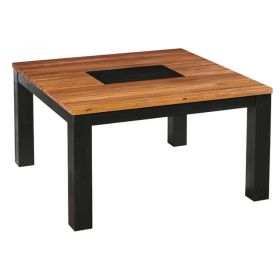 Table carrée pin et chêne 140cm Flix Casita FLITACA 140