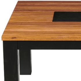 Table carrée pin et chêne 140cm Flix Casita FLITACA 140