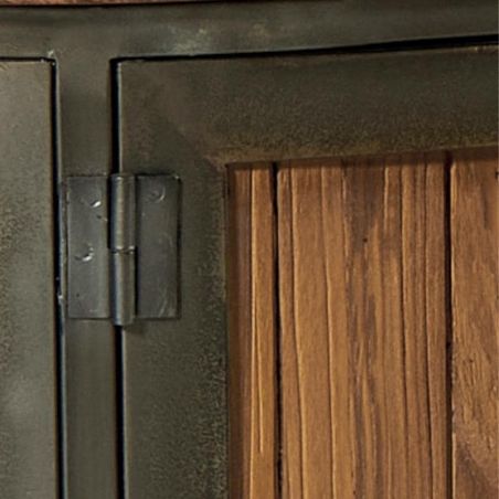 Meuble TV teck et fer 167cm Hepley Casita HEPTV160