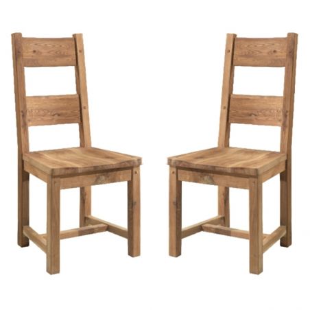Lot de 2 chaises chêne massif Lodge Casita LODCHA 1
